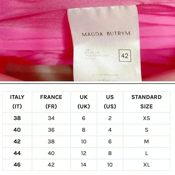 Magda Butrym Rosette Silk Jersey Pink Ruched Cutout Mini Dress 42 IT / US 6 - Picture 6 of 16